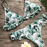 Beverly Hills Banana Leaf Ruffle Bikini - SHOPLOULOU.COM ⎮ SHOP LOULOU ⎮SHOPLOULOU 