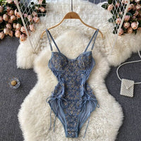 Embroidered Bodysuit